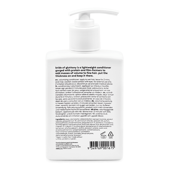 Evo Bride Of Gluttony Volumising Conditioner 300ml